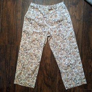 White Stag Women's Stretch Floral Capri Pants
